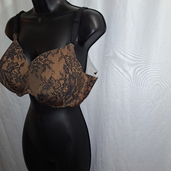 Cacique floral bra 44C Wide sides - Picture 2 of 5